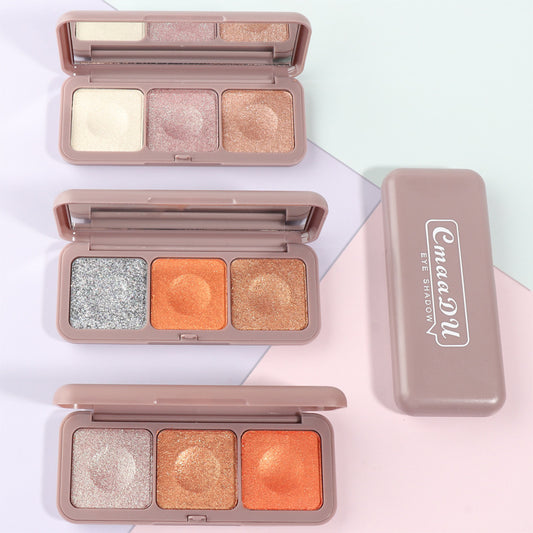 Keyboard Fingertips Three-color Mashed Potato Eyeshadow