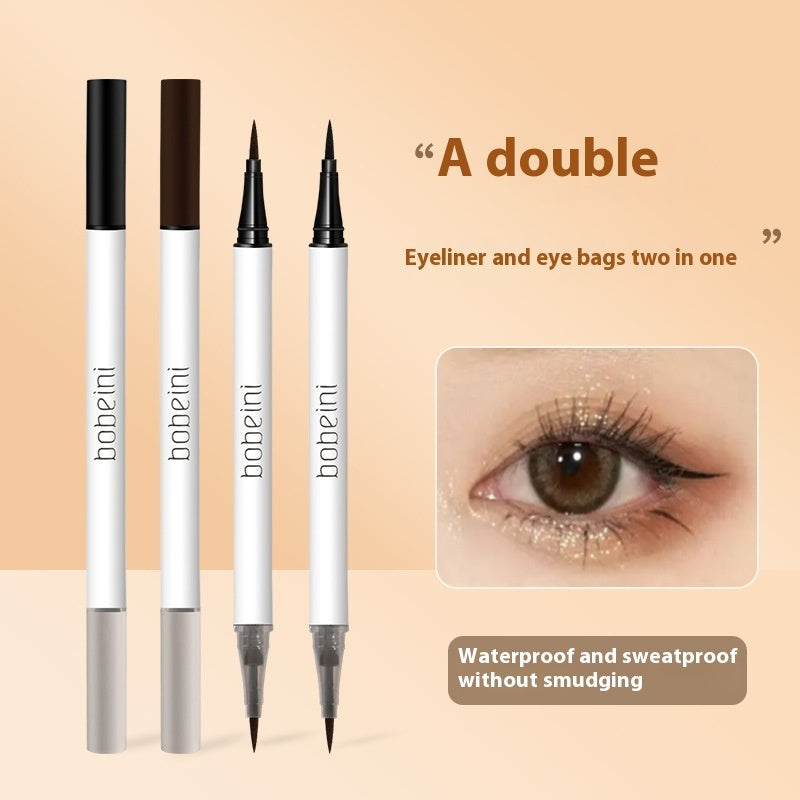 Dual Head Dual-use Liquid Eyeliner Eye Shadow Pen Not Easy To Faint